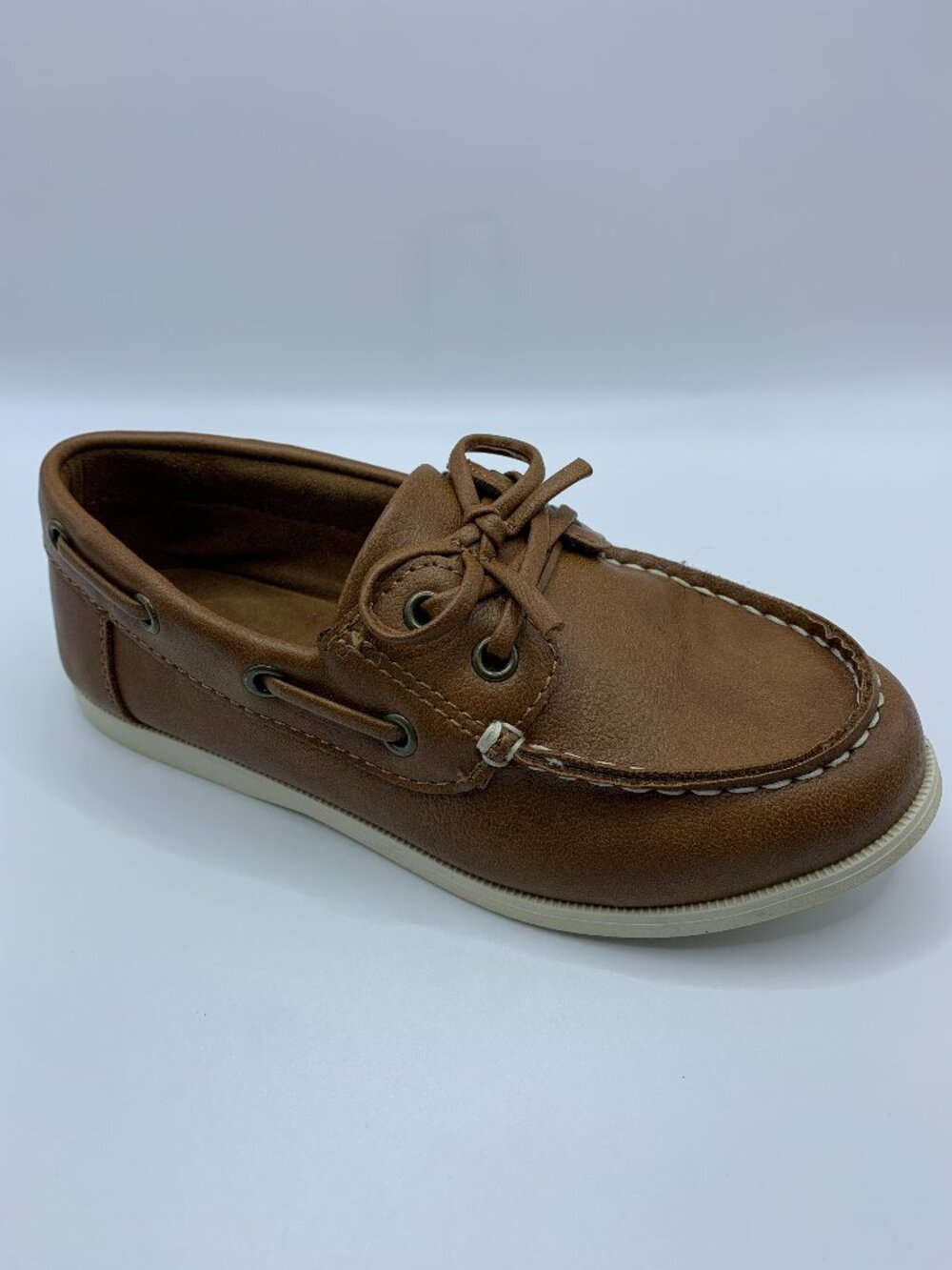Cat & Jack Boys Brown Boat Shoes Loafers Size 12 Kids
